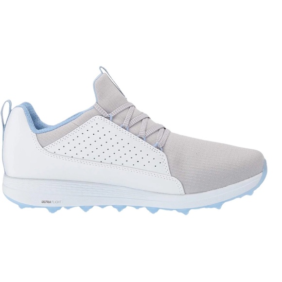 Skechers Ultra Flight Womens Max Mojo Spikeless Golf Shoe Gray/Blue 10 C/D - Picture 5 of 7